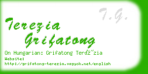 terezia grifatong business card